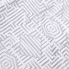 Cotton Modern Geometric Jacquard Plush Bath Sheet Set of 2