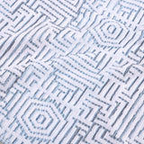 Cotton Modern Geometric Jacquard Plush Face Towel Washcloth Set of 12