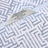 Cotton Modern Geometric Jacquard Plush Face Towel Washcloth Set of 12
