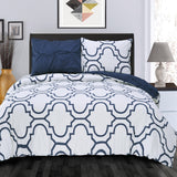 Cotton Modern Geometric Valencia Set with Button Closure