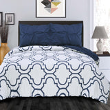 Cotton Modern Geometric Valencia Set with Button Closure