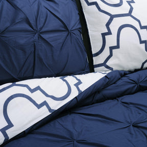Cotton Modern Geometric Valencia Set with Button Closure