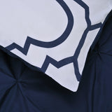 Cotton Modern Geometric Valencia Set with Button Closure