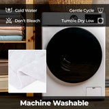 Cotton Oval Solid Non-Skid Washable 2 Piece Bath Rug Set