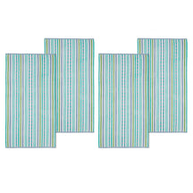 Cotton Oversized Striped 4 Piece Beach Towel Set