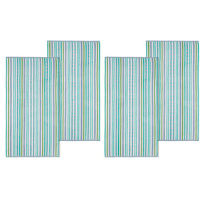 Cotton Oversized Striped 4 Piece Beach Towel Set