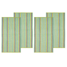 Cotton Oversized Striped 4 Piece Beach Towel Set
