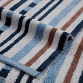 Cotton Oversized Striped 4 Piece Beach Towel Set
