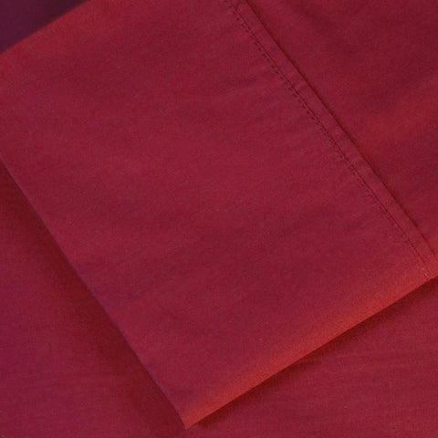Cotton Percale 300 Thread Count Solid 2 Piece Pillowcase Set