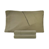 Cotton Percale 300 Thread Count Solid 2 Piece Pillowcase Set