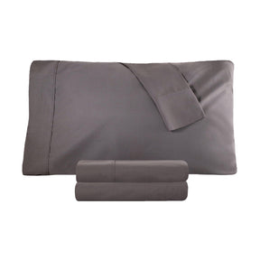 Cotton Percale 300 Thread Count Solid 2 Piece Pillowcase Set