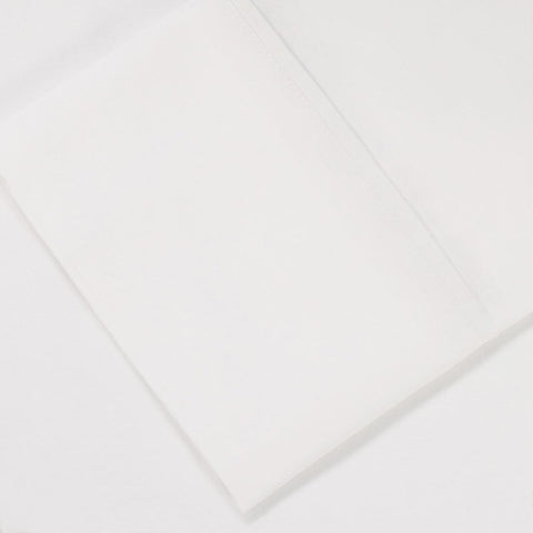 Cotton Percale 300 Thread Count Solid 2 Piece Pillowcase Set