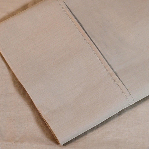 Cotton Percale 300 Thread Count Solid 2 Piece Pillowcase Set