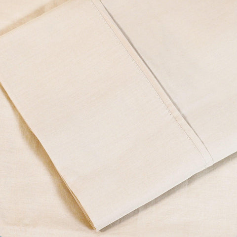 Cotton Percale 300 Thread Count Solid 2 Piece Pillowcase Set