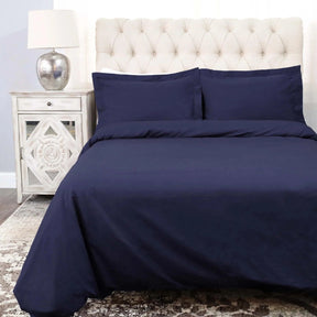 Cotton Percale Modern Traditional Duvet Cover Set