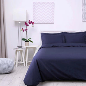 Cotton Percale Modern Traditional Duvet Cover Set