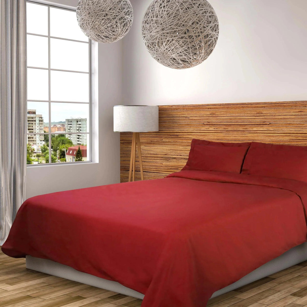 Cotton Percale Modern Traditional Duvet Cover Set