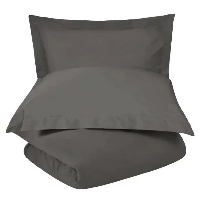 Cotton Percale Modern Traditional Duvet Cover Set
