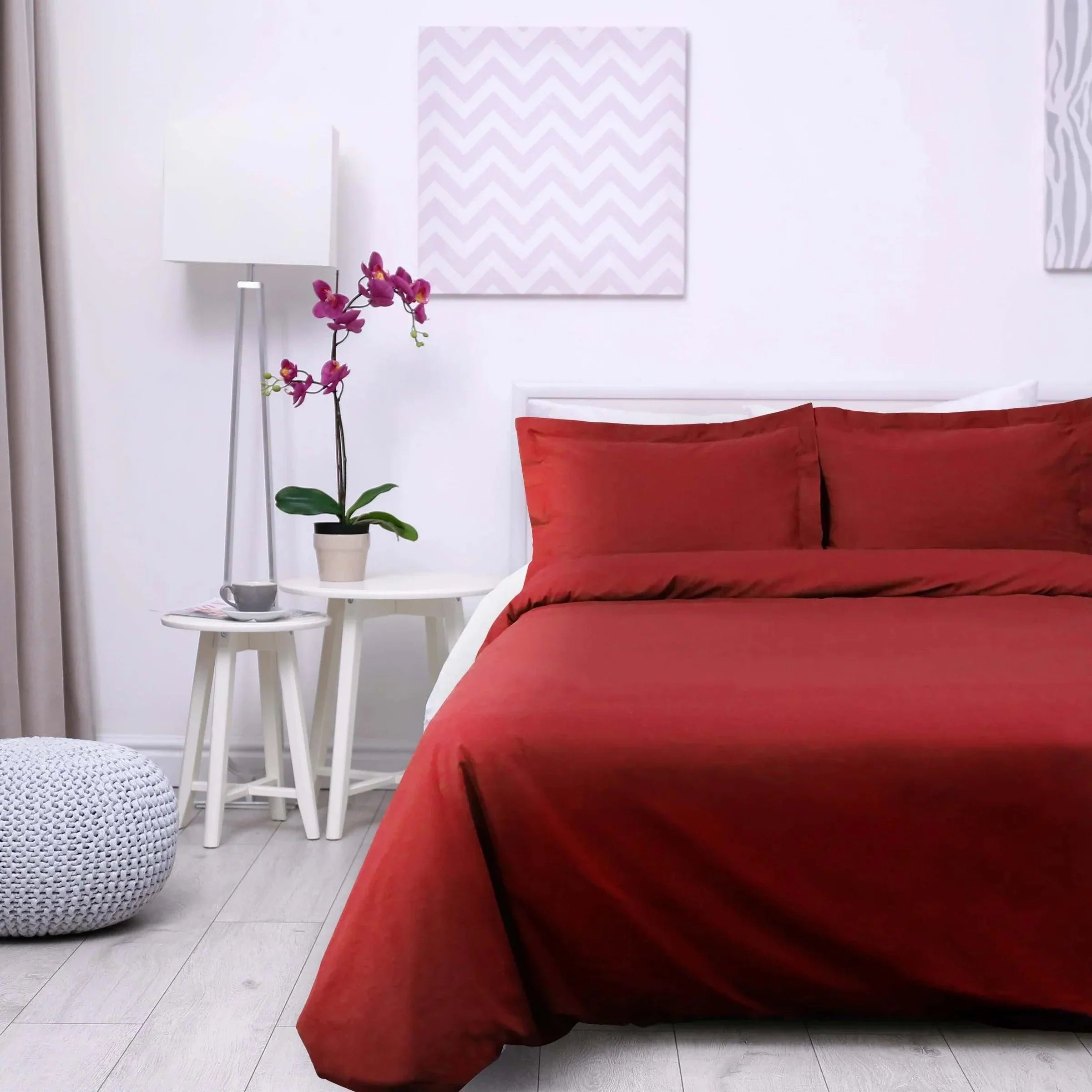 Cotton Percale Modern Traditional Duvet Cover Set