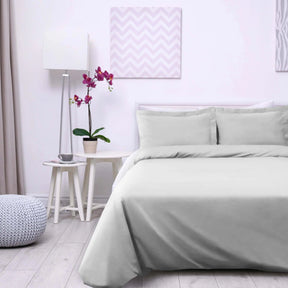 Cotton Percale Modern Traditional Duvet Cover Set