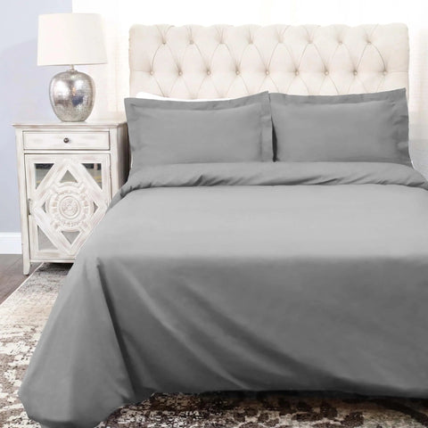 100% Cotton Percale Modern Traditional Duvet Cover Set