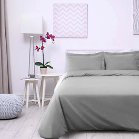Cotton Percale Modern Traditional Duvet Cover Set