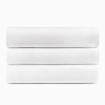 Cotton Rich Percale Hotel Quality Fitted Bed Sheets, Set of 3, 6, 12