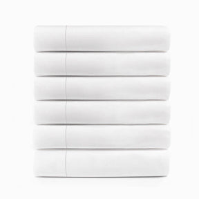 Cotton Rich Percale Hotel Quality Flat Bed Sheets Set Of 3, 6, 12
