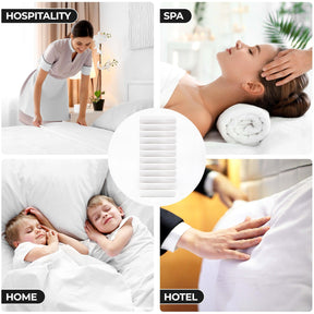 Cotton Rich Percale Hotel Quality Flat Bed Sheets Set Of 3, 6, 12