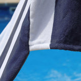 Cabana Striped Cotton Standard Size Chaise Lounge Chair Cover Set