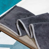 Cabana Striped Cotton Standard Size Chaise Lounge Chair Cover Set