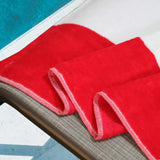 Cabana Striped Cotton Standard Size Chaise Lounge Chair Cover Set