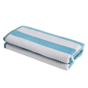Cotton Striped Oversized 4 Piece Beach Towel Set