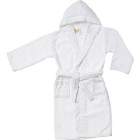 Cotton Terry Bath Robe Boys Girls Kids Unisex Hooded Bathrobe