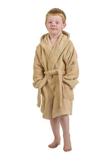 Cotton Terry Bath Robe Boys Girls Kids Unisex Hooded Bathrobe