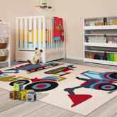 Country Trucking Non-Slip Kids Indoor Washable Area Rug