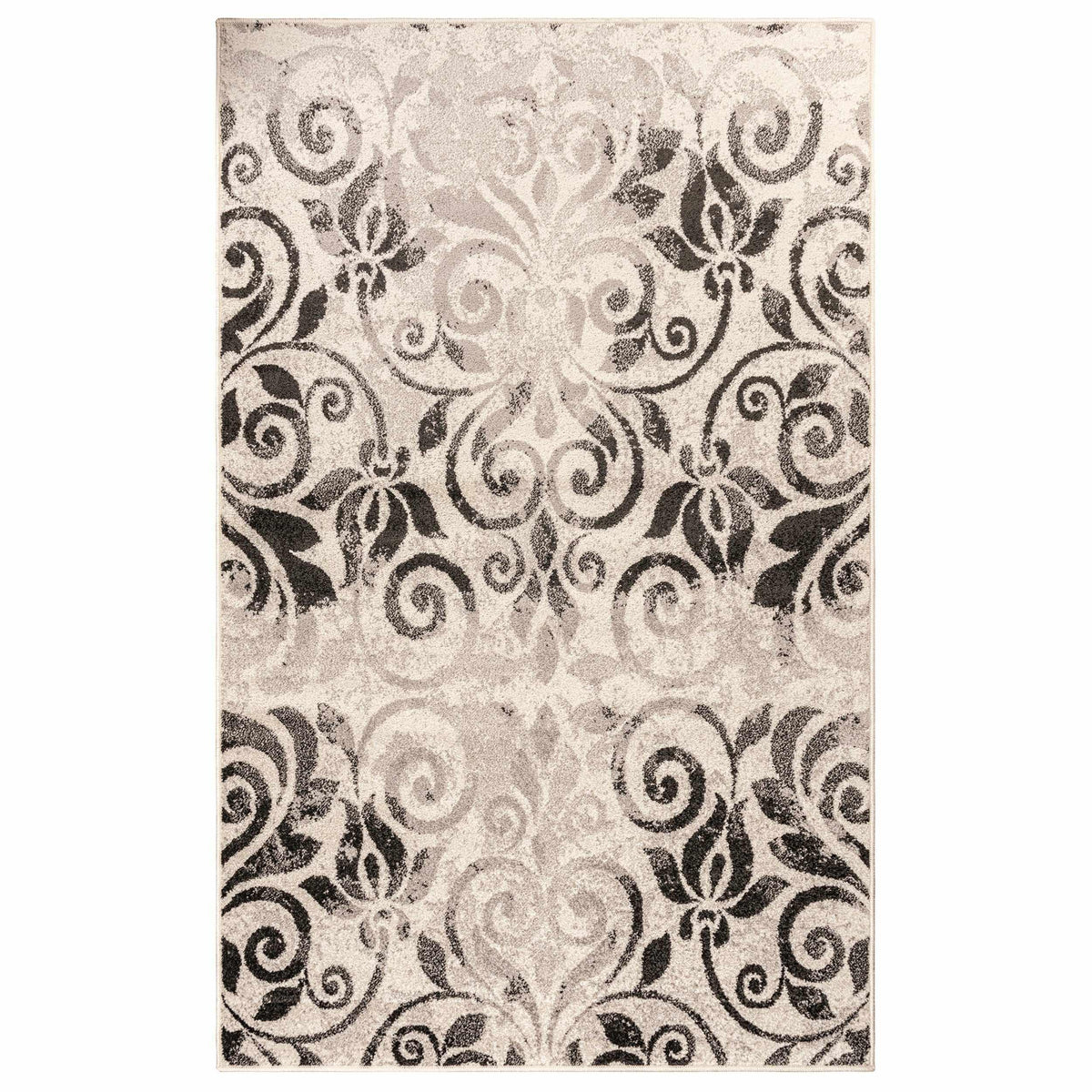 Cuenlino Distressed Damask Transitional Area Rug Or Runner