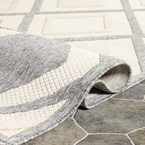 Daelyn Diamond Lattice Area Rug Modern Indoor Outdoor Rugs