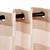 Dalisto Braided Rope Textured Grommet Sheer Curtain Set of 2