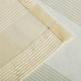 Dalisto Braided Rope Textured Grommet Sheer Curtain Set of 2