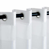 Dalisto Braided Rope Textured Grommet Sheer Curtain Set of 2