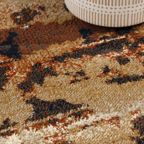 Damara Modern Splatter Abstract Indoor Area Rugs or Runner Rug