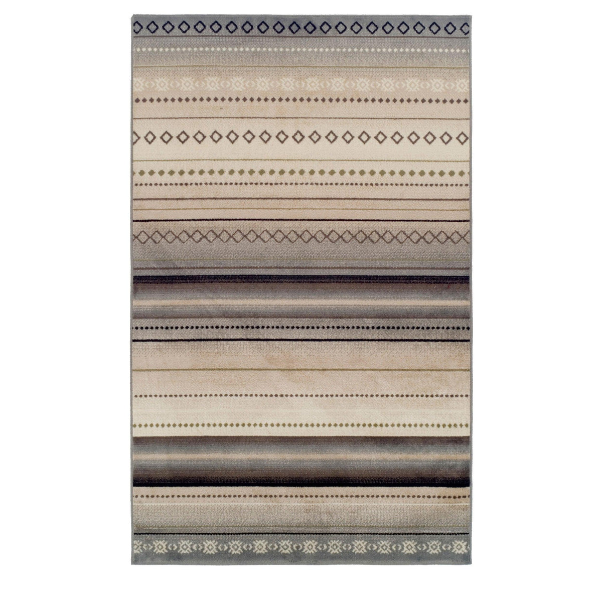 Delgado Tribal Geometric Striped Indoor Area Rugs Or Runner Rug