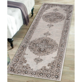 Demelza Vintage Traditional Oriental Medallion Indoor Area Rug or Runner