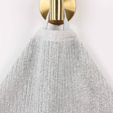 Cotton Blend Medium Weight Ribbed Bath Towel Set of 2
