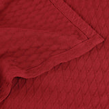 100% Cotton Thermal Blanket – Diamond Weave All-Season, Lightweight & Breathable