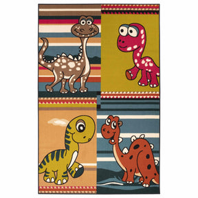 Dinoventure Non-Slip Kids Indoor Washable Area Rug