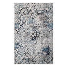 Distressed Floral Medallion Indoor Area Rugs or Runner Rug