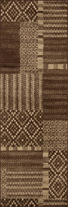 Dorset Block Patchwork Indoor Area Rug or Runner Rug