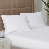 Down Extra Thin, Flat & Soft Pillow for Stomach Sleepers by DOWNLITE® (Hypoallergenic)